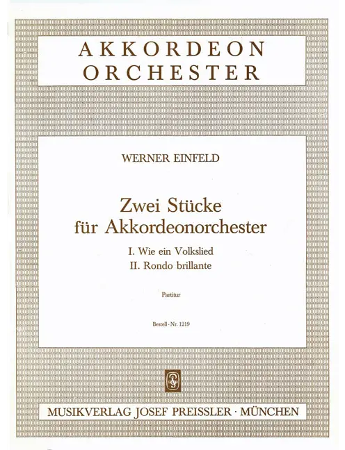 Zwei Stücke für Akkordeon-Orchester